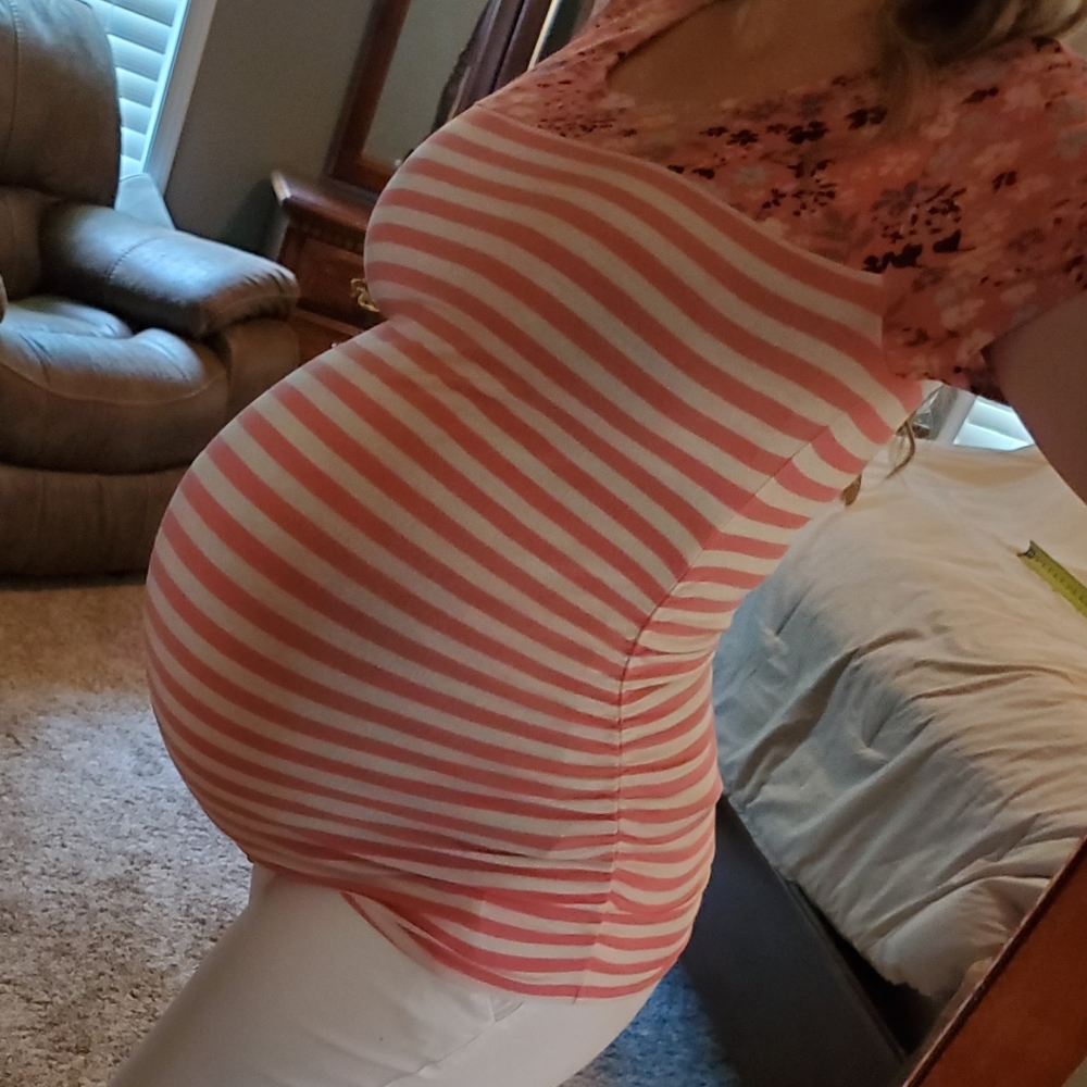 Striped & floral Maternity Shirt